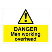 Danger Men Working Overhead Sign